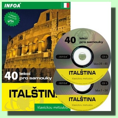 Italština   40 lekcí pro samouky (kniha a sada 2 CD ROM)