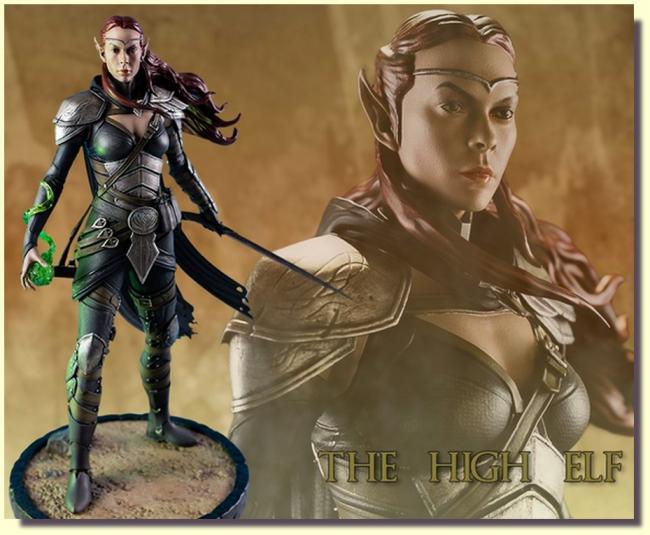 The High Elf the Heroes of Tamriel Statue