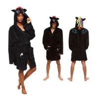 Dash Black Hooded Bath Robe