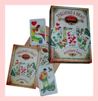 Vykládací a hrací originální mariášové karty (32 karet a kniha)