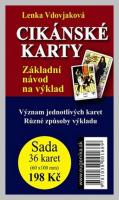 Cikánské karty (36 karet a brožura) základní návod na výklad