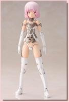 Materia White Frame Arms Girl Statue