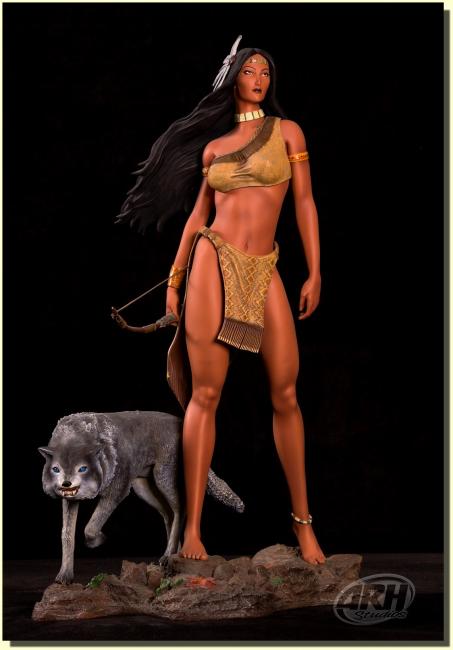 Pocahontas the Powhatan Indian Girl Statue