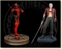 Deadpool vs. Dante Quarter Scale Statue Set