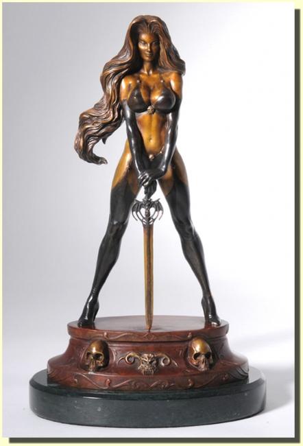 Lady Death Bronze Statue 