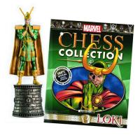 Loki Black Bishop Chess Piece with Magazine